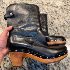 Mid calf Leather UGG Boots 🥾